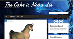Desktop Screenshot of cakeisnotalie.net